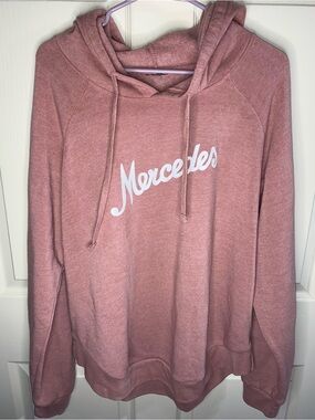 Mercedes-Benz Women’s Pullover Hoodie – Orchid Ice – XL, Dusty Rose